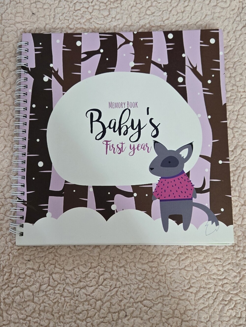 Unconditional Rosie Baby's First Year 2019 Memory Book Spiral